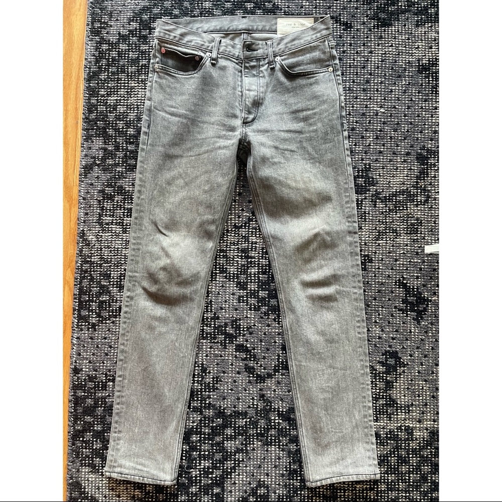 men’s rag & bone gray slim jeans